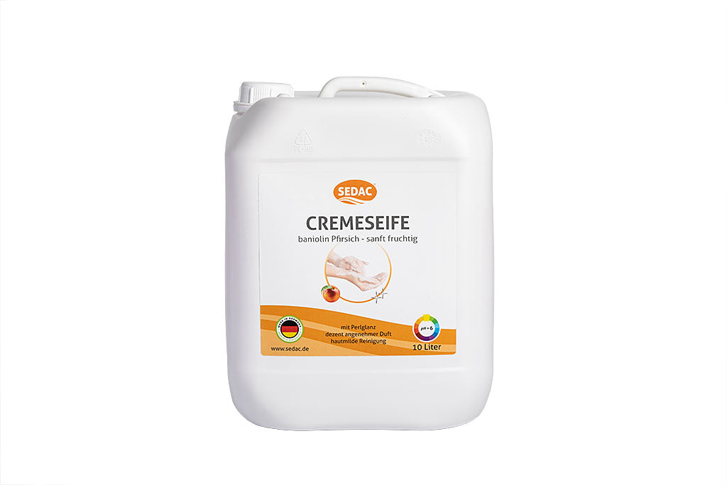 SEDAC Cremeseife, baniolin Pfirsich, sanft fruchtig, pH-hautneutral, 10L